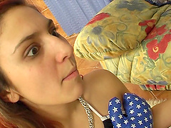 Rachel and her slutty friend playing with their smooth cunts