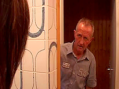 Handyman with a big dick fucks this hot chick lustily