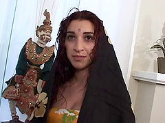 Since one stiff pecker is not enough for this Indian cowgirl