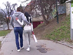 Keira finally agrees to please a friend by screwing with him