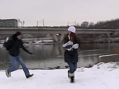 Sweet love making on the bed with ravishing girlfriend Jenny N