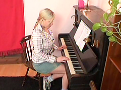 Blonde wife Martina L loves having sex with her mature neighbor