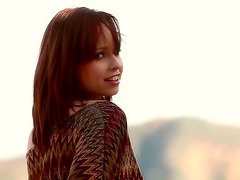 Hottie Strips While Out For A Walk In The Countryside