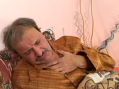 Dirty threesome sex with an older couple and teen slut Marie B