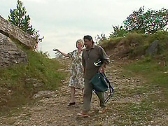 Older couple loves having sex with a blonde teen - Paulina and Eva T