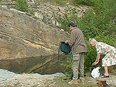 Older couple loves having sex with a blonde teen - Paulina and Eva T