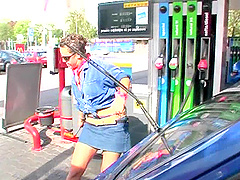 Glaryhole fun with a large white dick and slutty chick Eliska