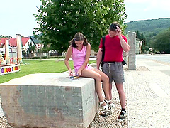 Outdoor fucking by the side of the road with small tits Jirina