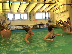 Hardcore threesome between two amateur guys and blonde Alice