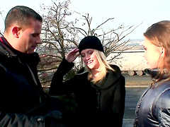 Lustful Katerina and Rachel sharing a boner and having fun