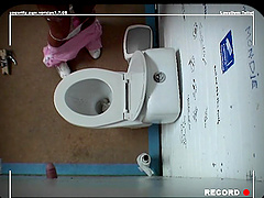 Curly-haired blondie Jennifer sucking a dick from a glory-hole