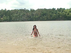 Outdoor fucking in the fores with brunette girlfriend Tera