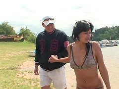 Outdoor fucking in the fores with brunette girlfriend Tera