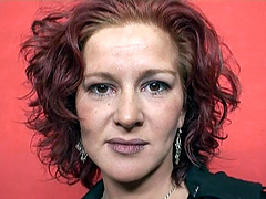 Mature amateur pornstar sucks a dong after getting drilled with a toy