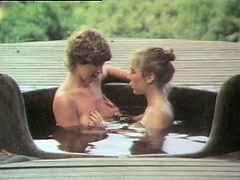 Wild cougar with a hairy pussy enjoying a hardcore threesome