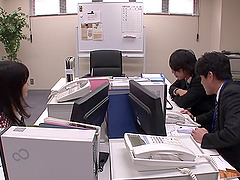 Erina Nagasawa seduces her co-worker into fucking her cunt hard