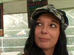 Small tits Michaela L picked up and fucked by an old pervert