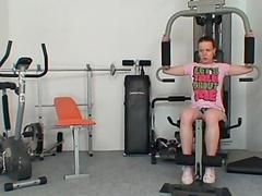 Old guy comes to the gym to bang pussy of fit teen girl Milada