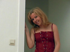 Matura wife Henriette masturbates and takes her lover's cock