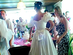 Sarah Twain,Tatiana Milovani and Virus Vellons making a wedding better
