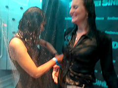 To get into this club your boobs must be soaking wet. HD video