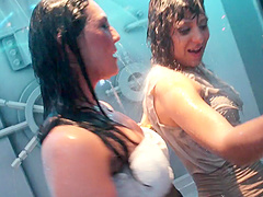 Girl on girl action under the water will make you rock hard