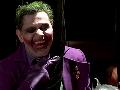 Kinky costume party turns into a full swing groupsex action