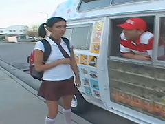 Picking big ass teen from school to punish her hardcore