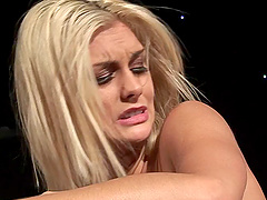 Hardcore fucking between blonde stripper Natasha Marley and a client