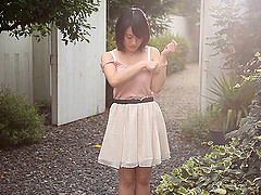 Busty Asian wife Kaho Shibuya massaged and fucked by her lover