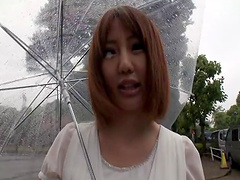 Shy Japanese darling Narumi Ayase enjoys having sex with a stranger