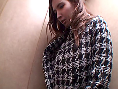 Wild fucking on the floor ends with a bukkake for Rola Takizawa