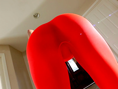 Curvaceous amateur cowgirl getting fucked doggy style in a hot pov shoot