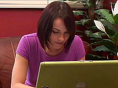 Girl on girl sex scene between pornstars Autum Moon & Dana DeArmond