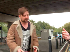 He fucks her pussy with a bottle then his hard cock