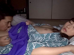 Japanese girl Nozomi Anzaki wakes up to hot pussy licking