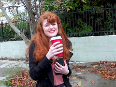 Dirty-minded redhead babe likes fucking in a doggystyle pose