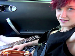 Redhead MILF blows a stiff cock then gets boned in this POV scene