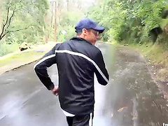 Going up and down on the cock is exactly what this trannie likes