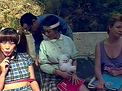 Fantastic outdoor orgy with cock-hungry sluts like Sharon Woods