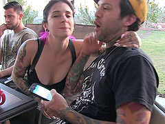 Behind the scenes moments with an alternative chick Joanna Angel