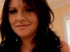 Brunette Whore Fucked by Two Dicks