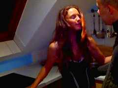 Amateur lovemaking at home in the middle of the night with a hot ass wife