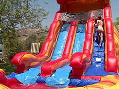 Tiffany Doll enjoys playing with girls and massive dildos