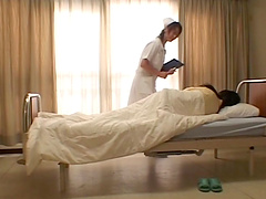 Japanese nurse Konomi Sakura enjoys eating pussy of her patient