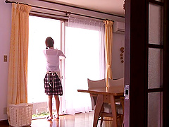 Playing with the coochie of his sexy honey called Alice Miyuki