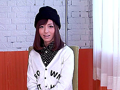 Creaming the face of amazing Aino Kishi after drilling her cunt