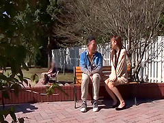 Outdoors sex in front of people with provocative Meada Kaori
