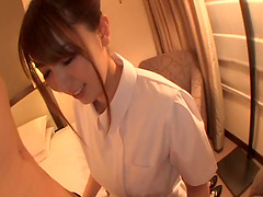 Playing with the nipples and tits of Yui Hatano and fucking her