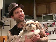 Long hair Lily Lane posing seductively in house party